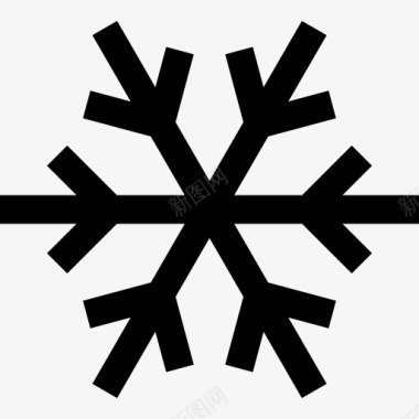 冬天的雪人Snowflake图标图标