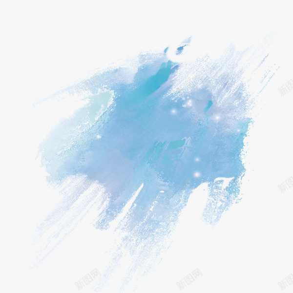 蓝色肌理感水墨画笔触png免抠素材_88icon https://88icon.com 三八女神节 三八妇女节 女性 手绘 水墨画 笔触 蓝色 装饰 运笔