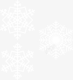 冬天雪花素材