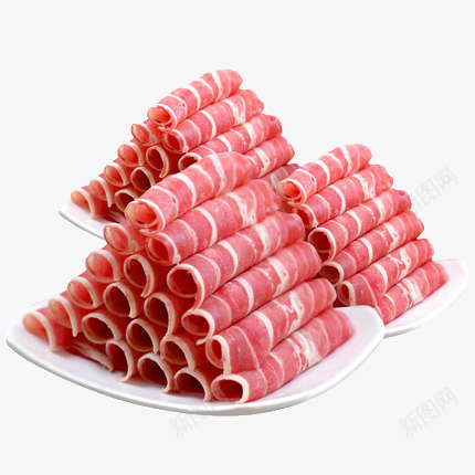 一盘火锅食材羊肉片png免抠素材_88icon https://88icon.com 涮肉 火锅 羊肉 羊肉卷 肥羊 食材