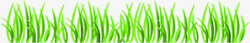 手绘春季绿色小草素材