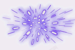 紫色放射漂浮光效素材