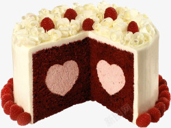 爱心形黄色蛋糕结婚蛋糕高清图片
