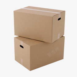 封装箱子两个纸箱高清图片