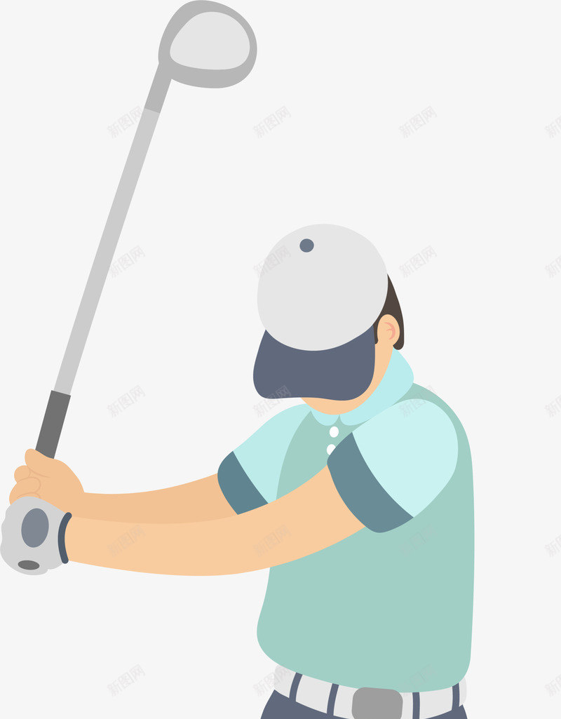 低头打高尔夫的男人png免抠素材_88icon https://88icon.com 低头打高尔夫 商务运动 手握球杆 打高尔夫的男人 灰色球杆 高端运动