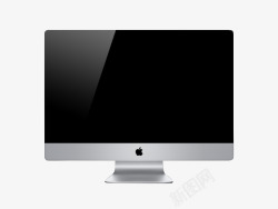 俯视电脑样机灰色电脑苹果样机透明高清图片