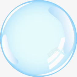 泡泡梦幻单独一个透明气泡高清图片