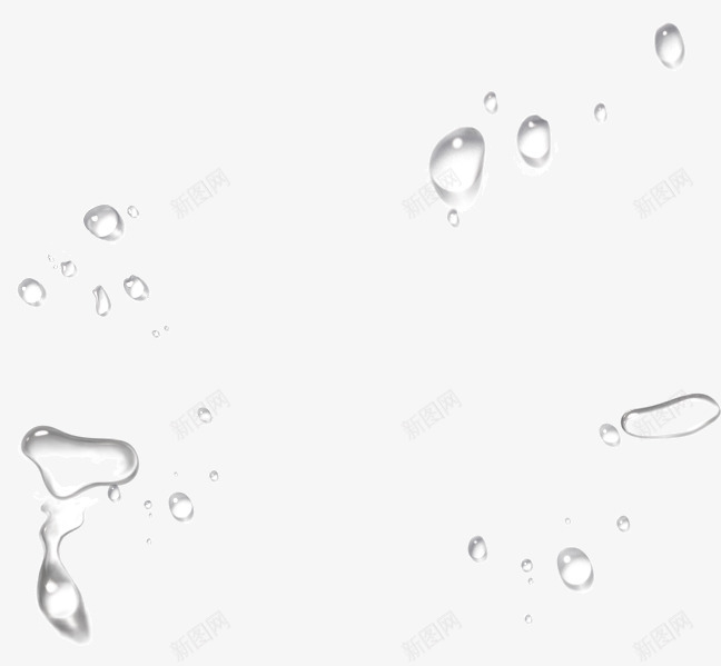 晶莹白色水珠液体png免抠素材_88icon https://88icon.com 晶莹 水珠 液体 白色