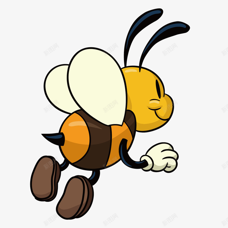 卡通蜜蜂png免抠素材_88icon https://88icon.com 儿童画画 儿童绘本 动漫卡通 动物插画 卡通动物 卡通动物漫画 卡通蜜蜂 可爱 插画 贺卡