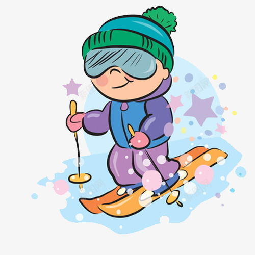 手绘女孩滑雪png免抠素材_88icon https://88icon.com png素材 下雪 冬天 女孩 滑雪