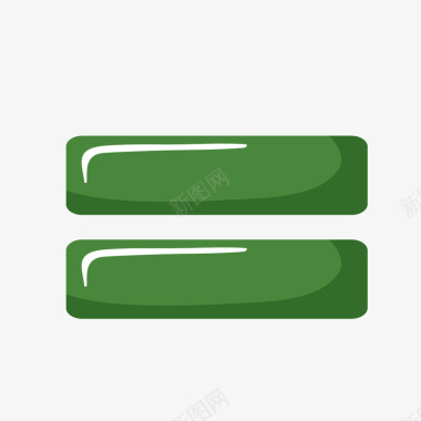 键盘装饰设计矢量绿色的卡通等于号图标图标