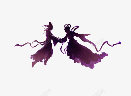 七夕情人节卡通紫色图标图标