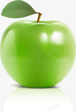 绿色新鲜青苹果水果素材