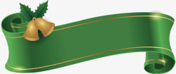 绿色彩带标题框矢量图素材