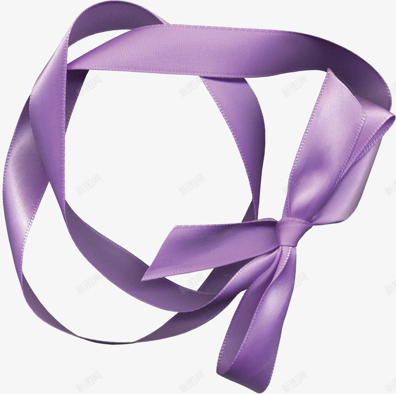 彩带丝绸紫色png免抠素材_88icon https://88icon.com 丝带 丝绸 彩带 拉花 礼物
