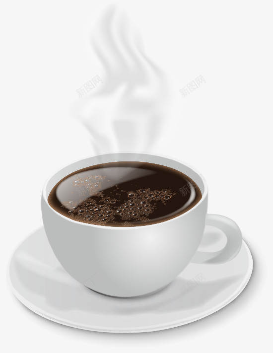 美味热咖啡矢量图ai免抠素材_88icon https://88icon.com 咖啡 咖啡杯 气泡 热到冒烟 热气 矢量图 香喷喷咖啡