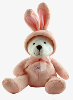 儿童玩具兔子实物儿童玩具小熊布偶兔子玩偶高清图片