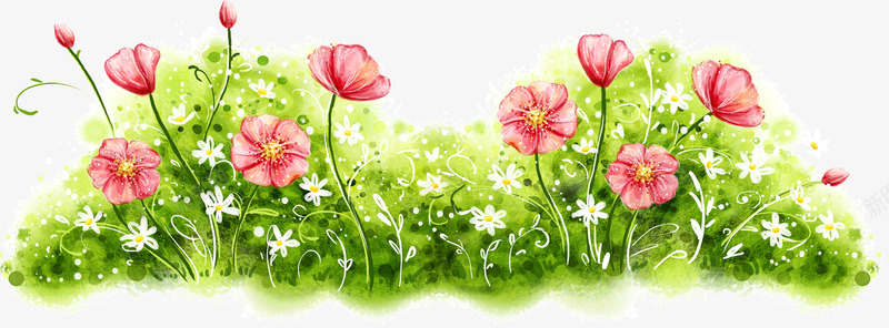 美丽花草从png免抠素材_88icon https://88icon.com 植物 美丽 花草从