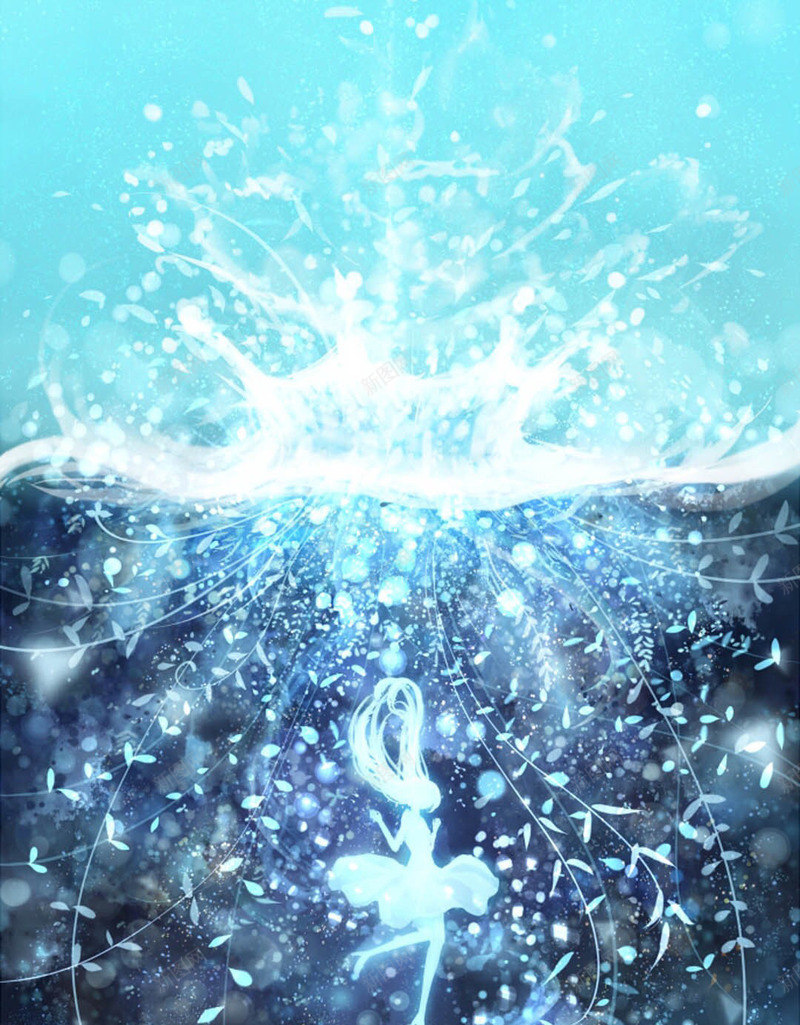 淡蓝幽静大屏背景png免抠素材_88icon https://88icon.com 幽静 淡蓝 背景