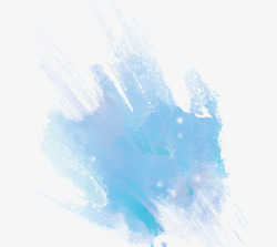 水彩肌理素材蓝色水彩肌理笔刷图高清图片