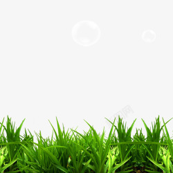 绿色草地白色气泡背景素材