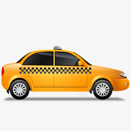 出租车的黄色图标图标