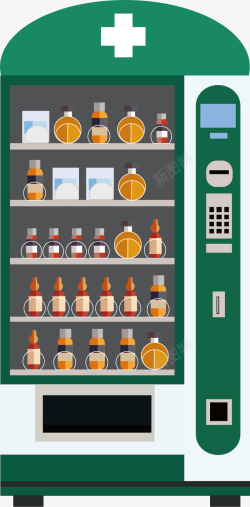 医用品矢量医用自动售货机高清图片