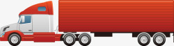免费物流橙色长货车高清图片
