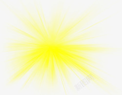 黄色海报效果放射星星素材