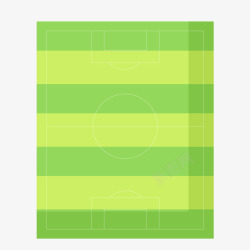绿色创意球场元素矢量图素材