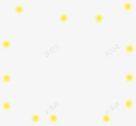黄色光点不规则漂浮png免抠素材_88icon https://88icon.com 不规则 光点 漂浮 黄色