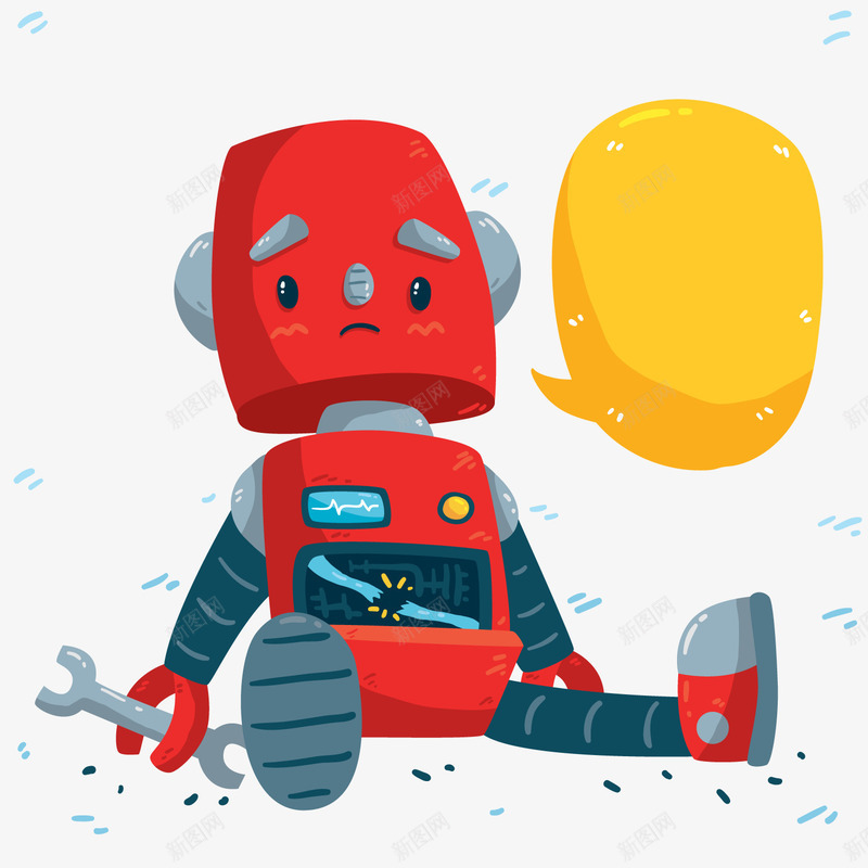 创意404错误页面机器人png免抠素材_88icon https://88icon.com 404页面 卡通机器人 红色机器人 错误页面