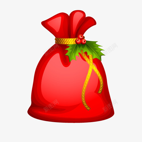 红色的福袋png免抠素材_88icon https://88icon.com 吉利祝福 吉祥象征 手绘 简图 红色的福袋 节日礼物