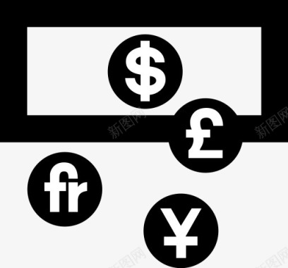 现金货币交换钱AIGA符号标志图标图标