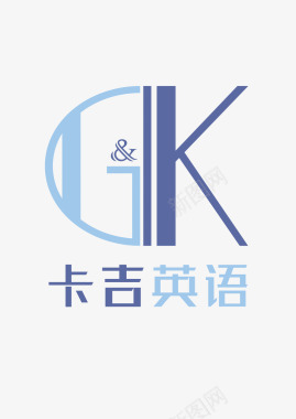 左手拿卡卡吉英语logo图标图标