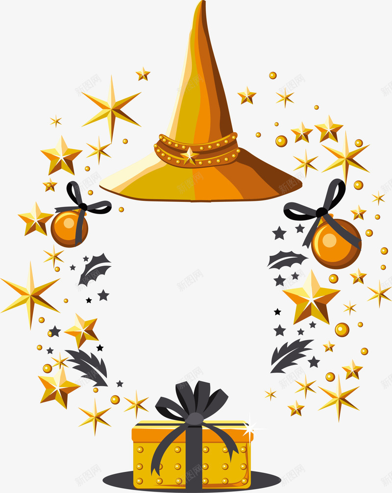 金色圣诞节标志png免抠素材_88icon https://88icon.com 冬青 圣诞球 圣诞节 挂件 星星 金色标志 闪耀标志