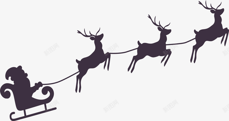飞奔的驯鹿车矢量图ai免抠素材_88icon https://88icon.com 圣诞老人 圣诞节 天上的驯鹿 矢量png 矢量图 驯鹿 驯鹿车 麋鹿车