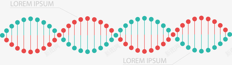 手绘DNA排列png免抠素材_88icon https://88icon.com DNA 医疗 基因 手绘 排列