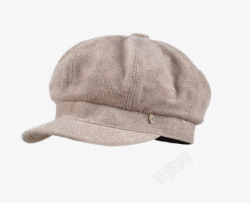 撞色羊毛帽卡蒙冬天帽子英伦贝雷帽高清图片