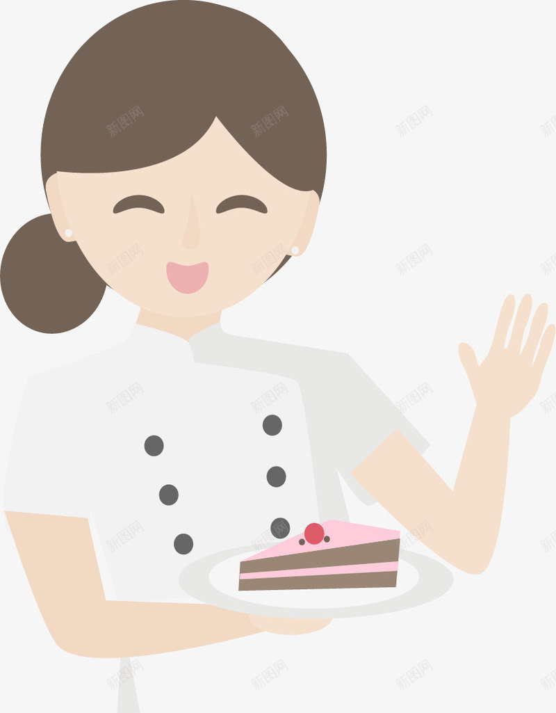 可爱的蛋糕烘焙师矢量图eps免抠素材_88icon https://88icon.com 做蛋糕 烘焙师 矢量素材 自制蛋糕 蛋糕师 矢量图