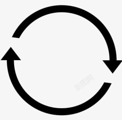 圆形循环黑色箭头循环圆形图标高清图片