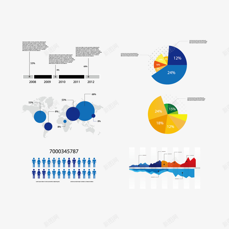 数据图和分析图矢量图ai免抠素材_88icon https://88icon.com 信息图 分析图 数据图 矢量图