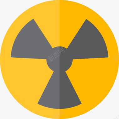 放射性辐射图标图标