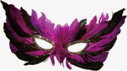紫色舞台面具素材