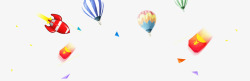 气球装饰背景素材