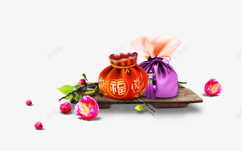 彩色福袋png免抠素材_88icon https://88icon.com 可爱福袋 可爱荷包 复古荷包 彩色福袋 福袋 荷包