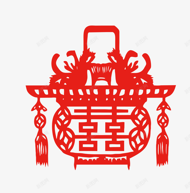 红色中国风剪纸灯笼矢量图eps免抠素材_88icon https://88icon.com 前线灯笼PNG 剪纸 双喜 灯笼 灯笼免费下载 矢量红色中国风剪纸灯笼免费下载 红色 矢量图