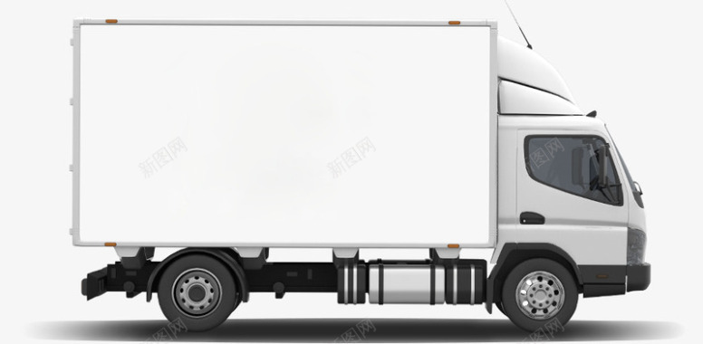 白色卡车货车装饰图标图标