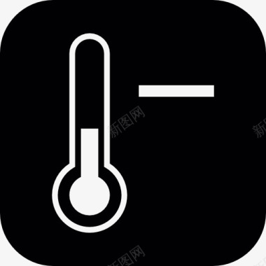 巨大的人道主义温度计温度控制工具在冬季图标图标