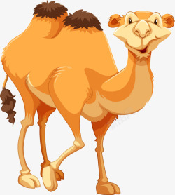 可爱骆驼可爱黄色骆驼高清图片